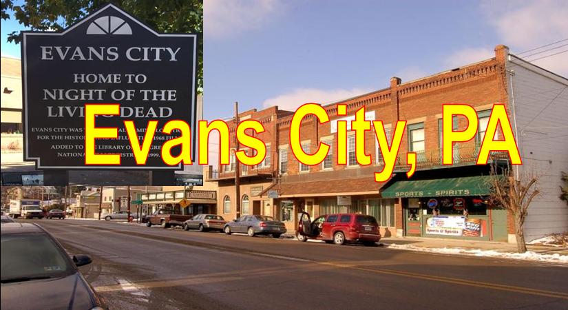 Evans City PA showing Main Stree Downtown and Stores Blue Sky Evans City  Market Area Served