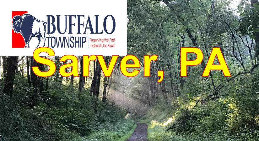 Sarver Buffalo Twp PA showing Country Road  and Trees Blue Sky Sarver  Market Area Served